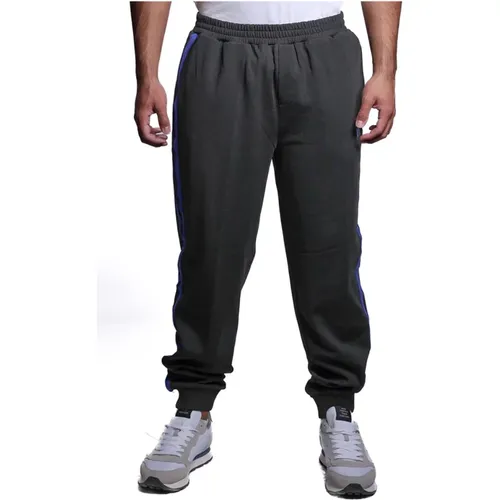 Sweatpants, male, , Size: M Black cotton-polyester Uma24062Pa HB pants - John Richmond - Modalova