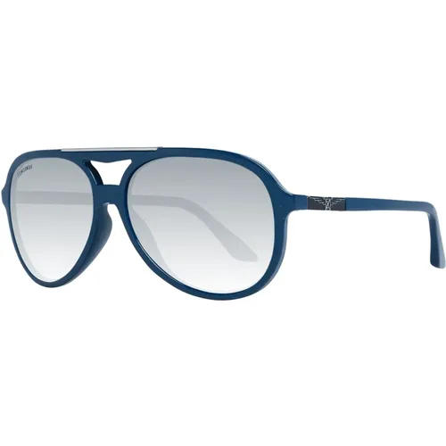 Blaue Aviator Sonnenbrille für Männer , Herren, Größe: ONE Size - Longines - Modalova