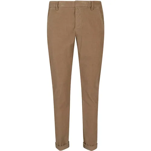 Braune Hose für Männer Aw24 , Herren, Größe: W30 - Dondup - Modalova