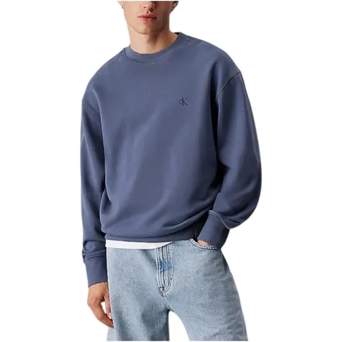 Sweatshirts, male, , Size: M French Terry Sweatshirt - Calvin Klein - Modalova