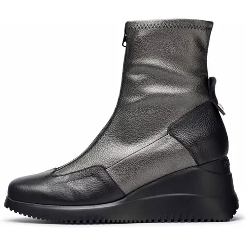 Stiefel India Grau - Größe: 36, Farbe: Schwarz , Damen, Größe: 35 EU - Wonders - Modalova