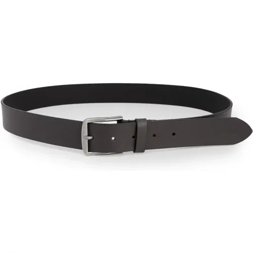 Belts, male, , Size: 95 CM Leather Belt with Buckle Fastening - Calvin Klein - Modalova