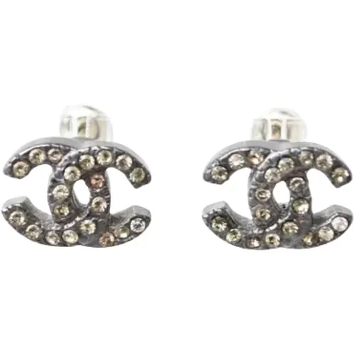 Pre-owned Jewellery, female, , Size: ONE SIZE Pre-owned Metal earrings - Chanel Vintage - Modalova