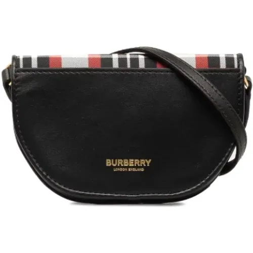 Pre-owned Cross Body Bags, female, , Size: ONE SIZE Pre-owned Leather shoulder-bags - Burberry Vintage - Modalova