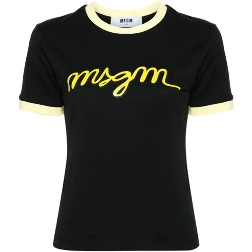 Stylisches T-Shirt für Männer und Frauen , Damen, Größe: S - Msgm - Modalova