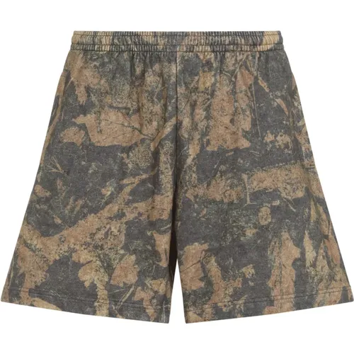 Casual Shorts, male, , Size: M Dry Mud Camo Bermuda Shorts - Acne Studios - Modalova