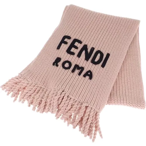 Winter Scarves, female, , Size: ONE SIZE Logo Scarf - Fendi - Modalova