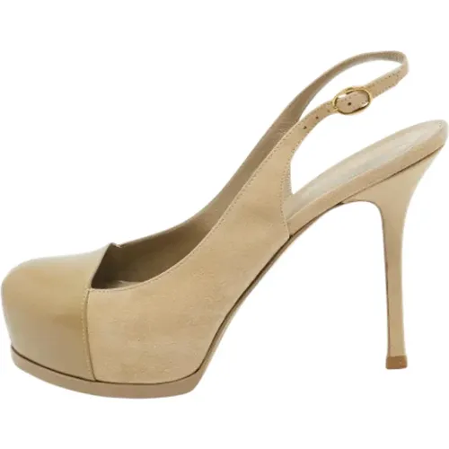 Pre-owned Pumps, female, , Size: 8 1/2 US Pre-owned Leather heels - Yves Saint Laurent Vintage - Modalova