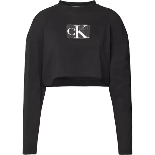 Pailletten Langarm T-Shirt - Calvin Klein Jeans - Modalova