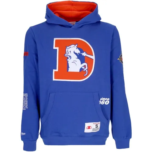 Hoodies, male, , Size: M Denver Broncos NFL Hoodie - Mitchell & Ness - Modalova