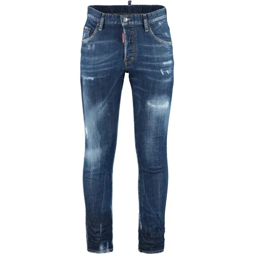 Zerrissene 5-Pocket Jeans mit Metall-Details - Dsquared2 - Modalova