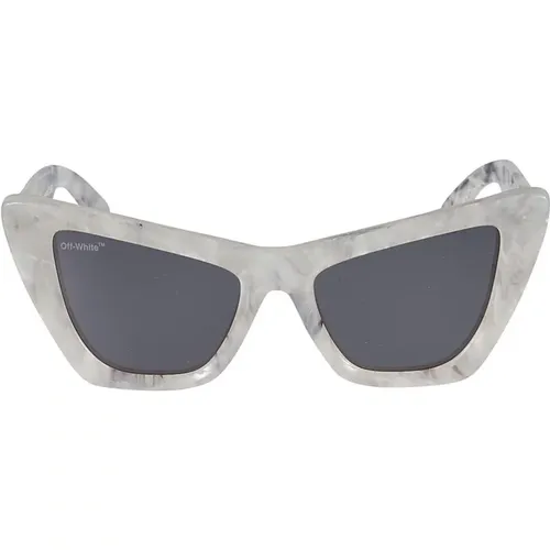 Stylish Sunglasses , unisex, Sizes: 57 MM - Off White - Modalova