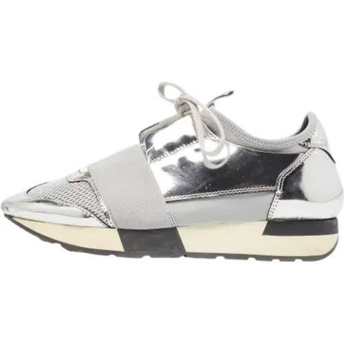 Pre-owned Leather sneakers , female, Sizes: 3 UK - Balenciaga Vintage - Modalova