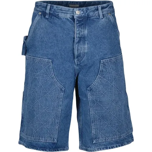 Denim Carpenter Shorts , male, Sizes: M, S - Dior - Modalova