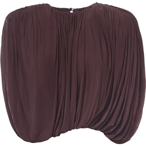 Blouses, female, , Size: 2XS Asymmetric Draped Blouse - Magda Butrym - Modalova