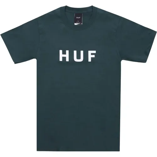 T-Shirts, male, , Size: XL Forest Logo Tee Short Sleeve - HUF - Modalova