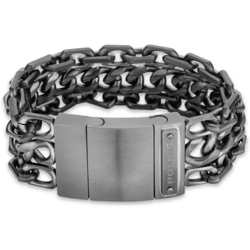 Armband Herren Schwarz Chainmail Pejgb2112601 - Police - Modalova