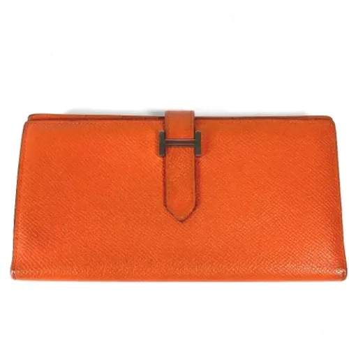 Pre-owned Leather wallets , female, Sizes: ONE SIZE - Hermès Vintage - Modalova