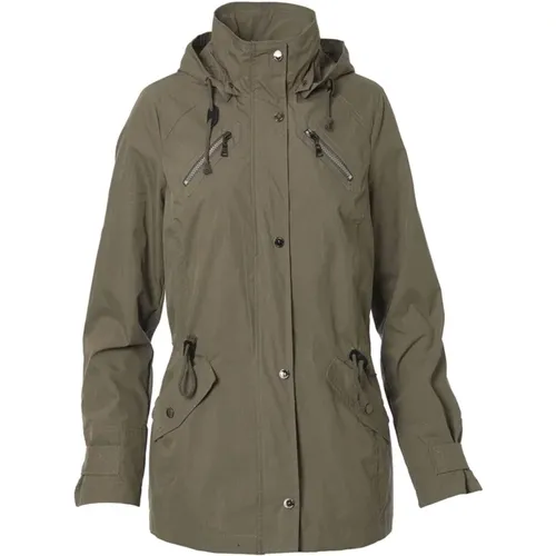 Light Jackets, female, , Size: XL Stylish Olive Jacket with High Comfort - Danwear - Modalova