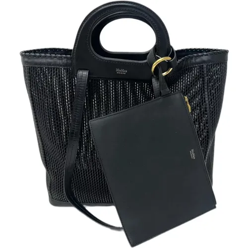 Perforated Leather Handbag with Zipped Wallet , female, Sizes: ONE SIZE - Max Mara - Modalova