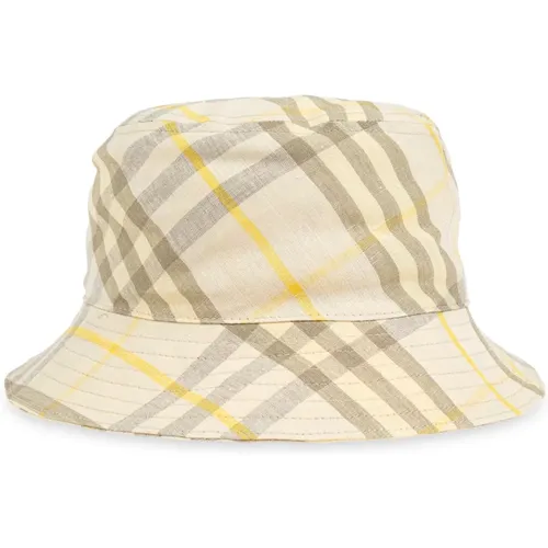 Hats, male, , Size: M Linen Hat - Burberry - Modalova