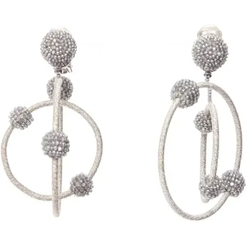 Pre-owned Fabric earrings , female, Sizes: ONE SIZE - Oscar De La Renta Pre-owned - Modalova