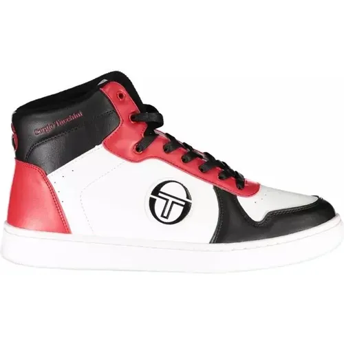 Sneakers, male, , Size: 9 US White High-Top Sneakers with Elegant Details - Sergio Tacchini - Modalova