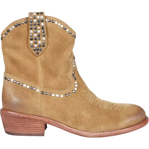 Antilope Texan Ankle Boots , Damen, Größe: 36 EU - Ash - Modalova