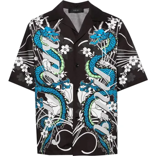 Dragon Bowling Shirt , male, Sizes: S - Amiri - Modalova