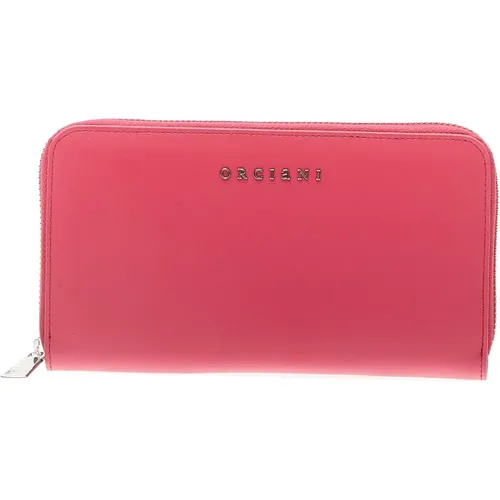 Fuchsia Leather Wallet Accessories , female, Sizes: ONE SIZE - Orciani - Modalova