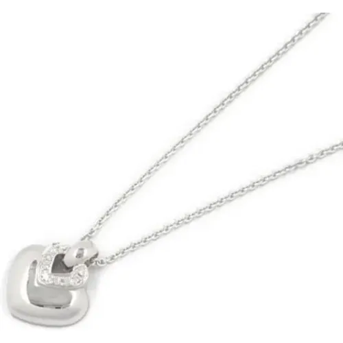 Pre-owned Jewellery, female, , Size: ONE SIZE Pre-owned White Gold necklaces - Bvlgari Vintage - Modalova