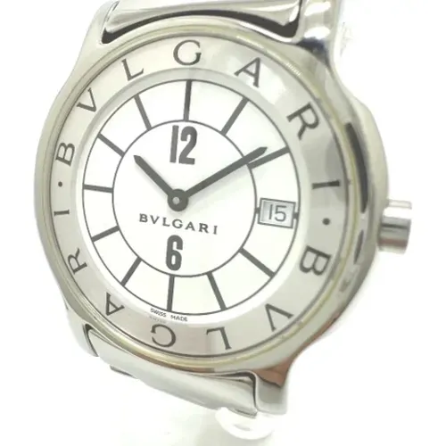 Pre-owned Watches, male, , Size: ONE SIZE Pre-owned Stainless Steel watches - Bvlgari Vintage - Modalova