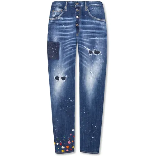 Marineblaue Cool Guy Fit Jeans - Dsquared2 - Modalova