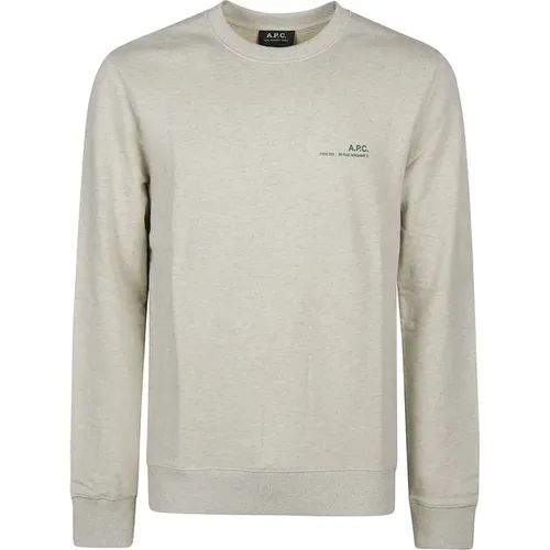 Stylish Pale Chine Overdye Sweatshirt , male, Sizes: L, M, S - A.p.c. - Modalova