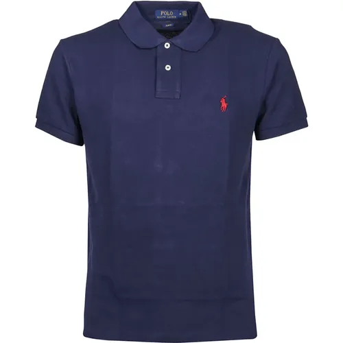 Kurzarm -Polo -Hemd,Navy Piqué Polo Shirt - Polo Ralph Lauren - Modalova