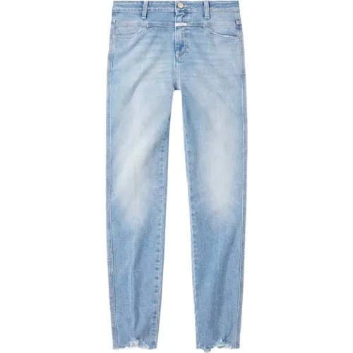 Eco-Denim Skinny Pusher mit X-Taschen , Damen, Größe: W29 - closed - Modalova