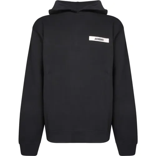 Schwarzer Sweatshirt Bleiben Sie gemütlich und stilvoll , Herren, Größe: XS - Jacquemus - Modalova