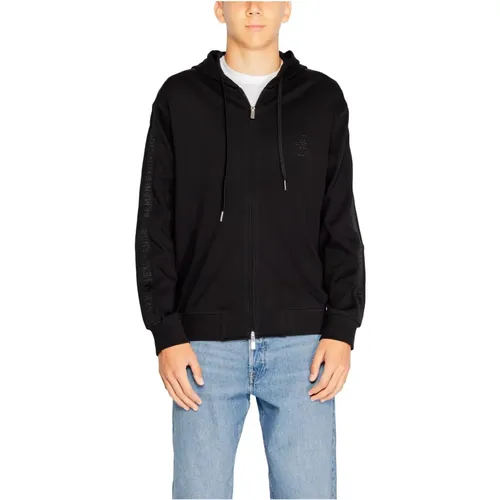 Zip-throughs, male, , Size: S Hooded Sweatshirt with Zip - Armani Exchange - Modalova