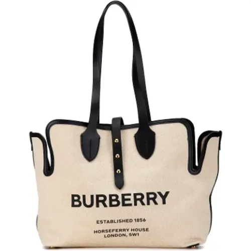 Pre-owned Tote Bags, female, , Size: ONE SIZE Pre-owned Canvas totes - Burberry Vintage - Modalova