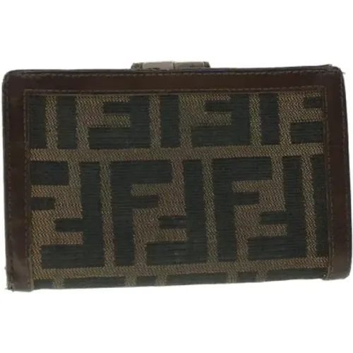 Pre-owned Wallets, female, , Size: ONE SIZE Pre-owned Canvas wallets - Fendi Vintage - Modalova