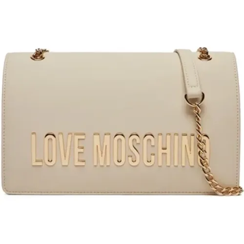 Cross Body Bags, female, , Size: ONE SIZE Ivory Bags for Stylish Fashionistas - Love Moschino - Modalova