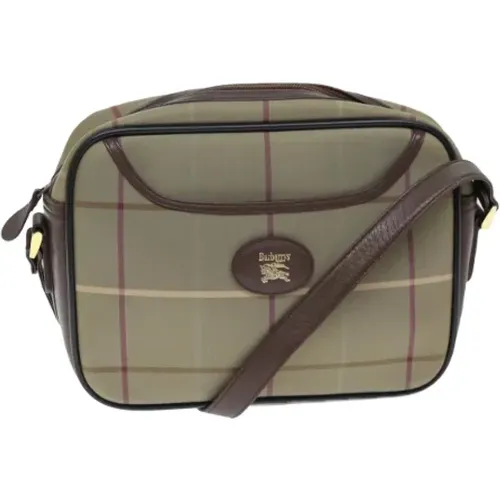 Pre-owned Cross Body Bags, female, , Size: ONE SIZE Pre-owned Canvas shoulder-bags - Burberry Vintage - Modalova