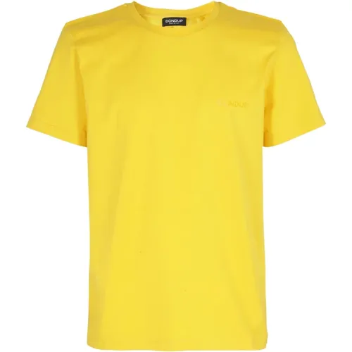 Baumwolle Logo Print T-Shirt , Herren, Größe: S - Dondup - Modalova