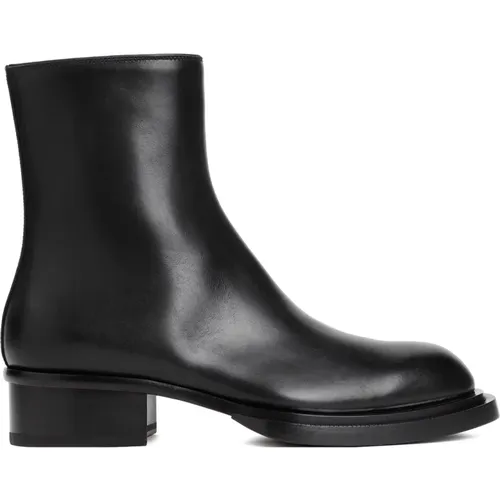 Ankle Boots Round Toe Zipper , male, Sizes: 7 UK, 9 1/2 UK - alexander mcqueen - Modalova