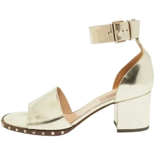 Pre-owned Sandals, female, , Size: 8 US Pre-owned Leather sandals - Valentino Vintage - Modalova