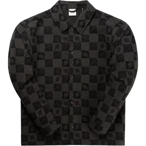 Chess Jacquard Shirt with Button Closure , male, Sizes: S, M, XL, L - Daily Paper - Modalova