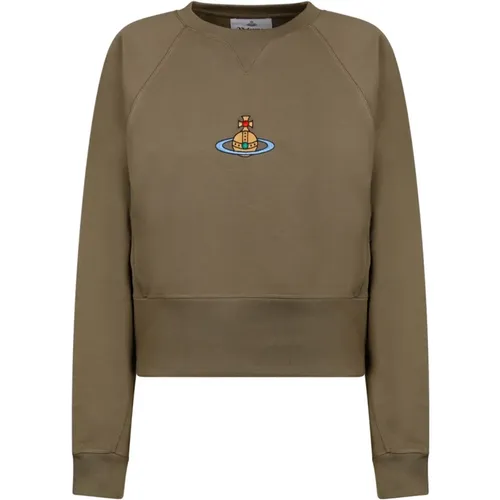 Buntes Logo Raglan Sweatshirt , Damen, Größe: M - Vivienne Westwood - Modalova