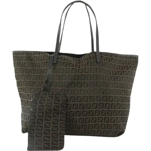 Pre-owned Shoulder Bags, female, , Size: ONE SIZE Pre-owned Canvas fendi-bags - Fendi Vintage - Modalova