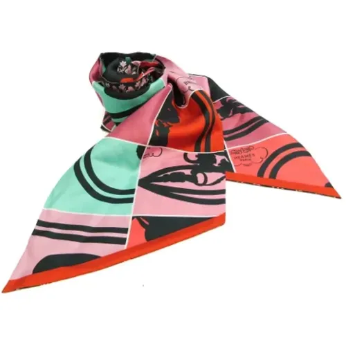 Pre-owned Scarves, female, , Size: ONE SIZE Pre-owned Silk scarves - Hermès Vintage - Modalova