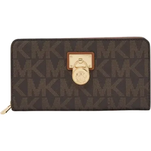 Pre-owned Wallets, female, , Size: ONE SIZE Pre-owned Coated canvas wallets - Michael Kors Pre-owned - Modalova